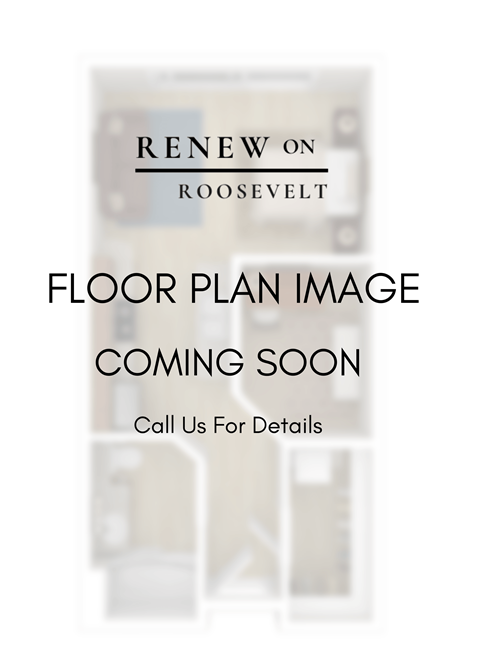 Floor plan for 2 beds, 2 baths, 971 sqft